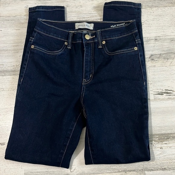 Henry & Belle High Waisted Super Skinny Ankle Jeans in Pure Indigo Size 27 - Picture 1 of 11